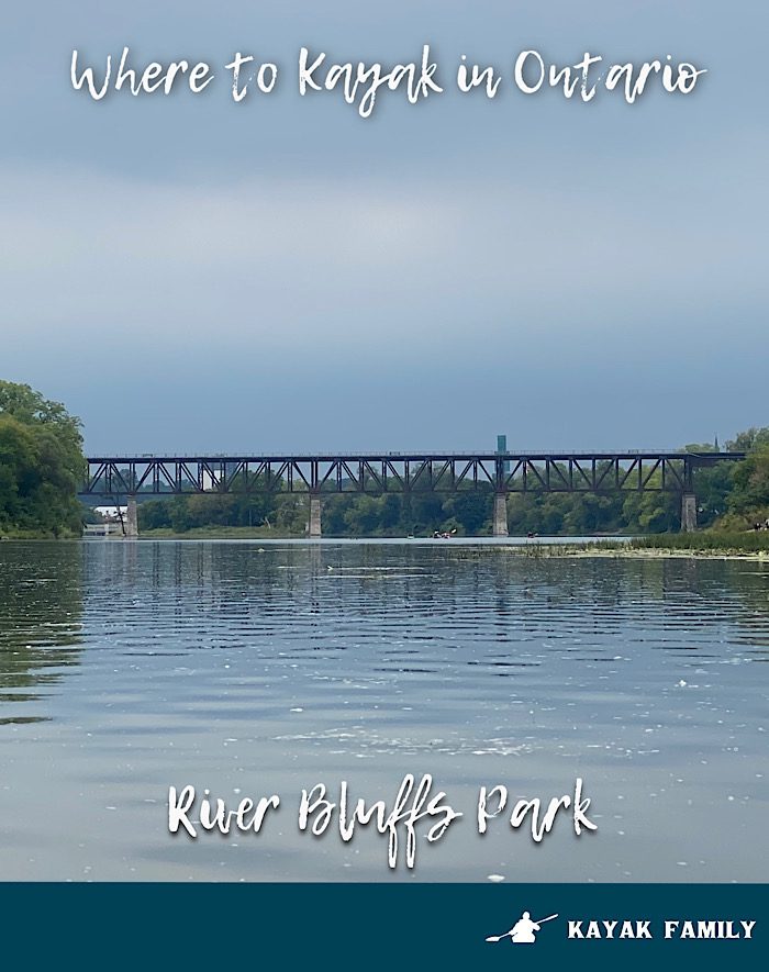 KayakFamily.ca | Where to Kayak in Ontario: The Grand River - River Bluffs Park, Cambridge